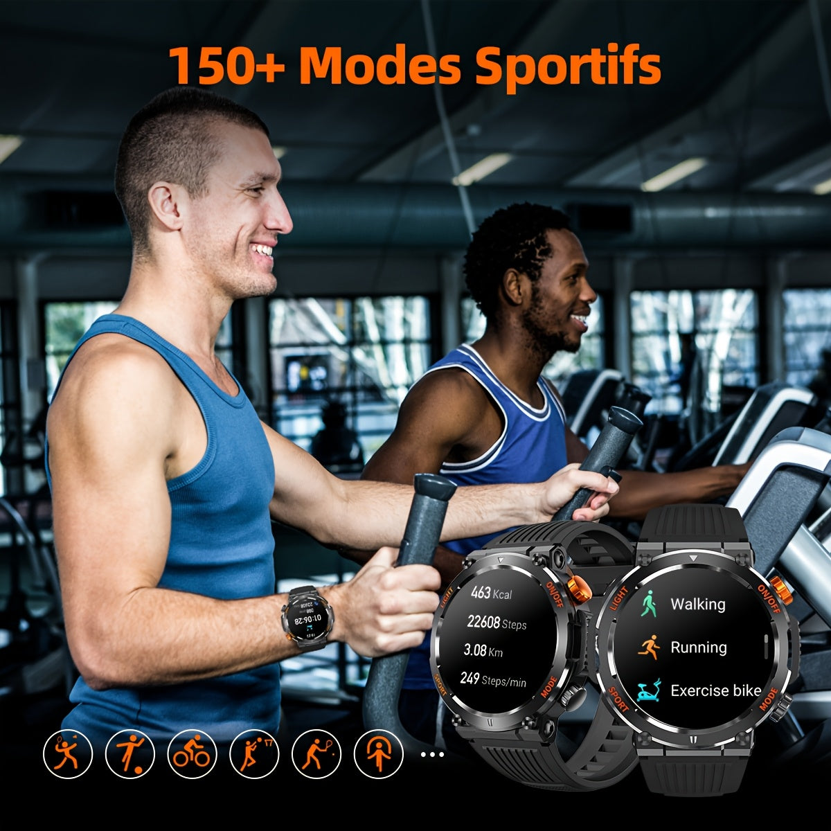 QTLJJBY Rugged Smart Watch with Call Function