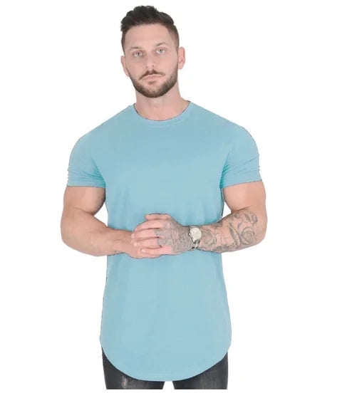 Men’s Gym Sport T-Shirt – High Quality Cotton Fitness Shirt