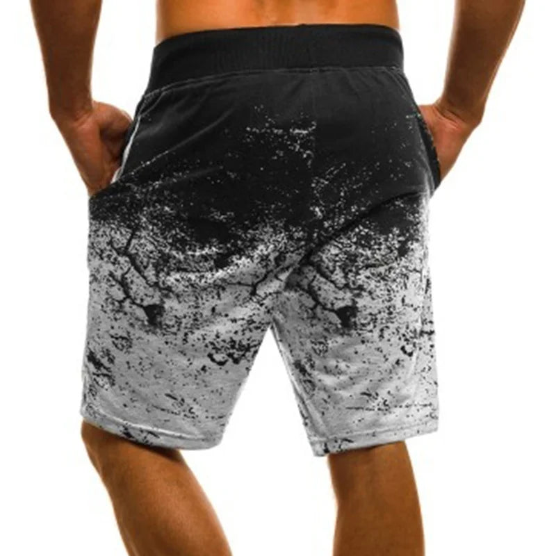 Men’s Fashion Jogger Shorts | Printed Slim Fit Workout Sweatpants