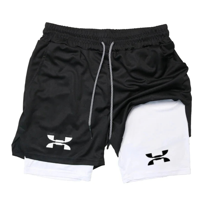 Men’s Gym Sports Shorts 2-in-1