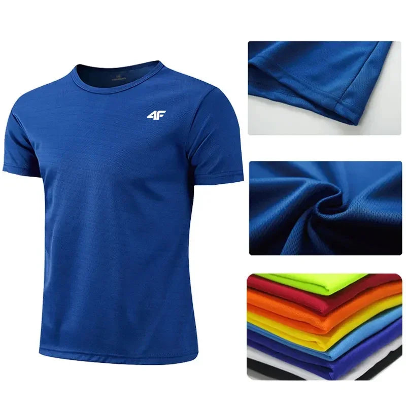 Men’s Workout – Breathable Short Sleeve Gym T-Shirt