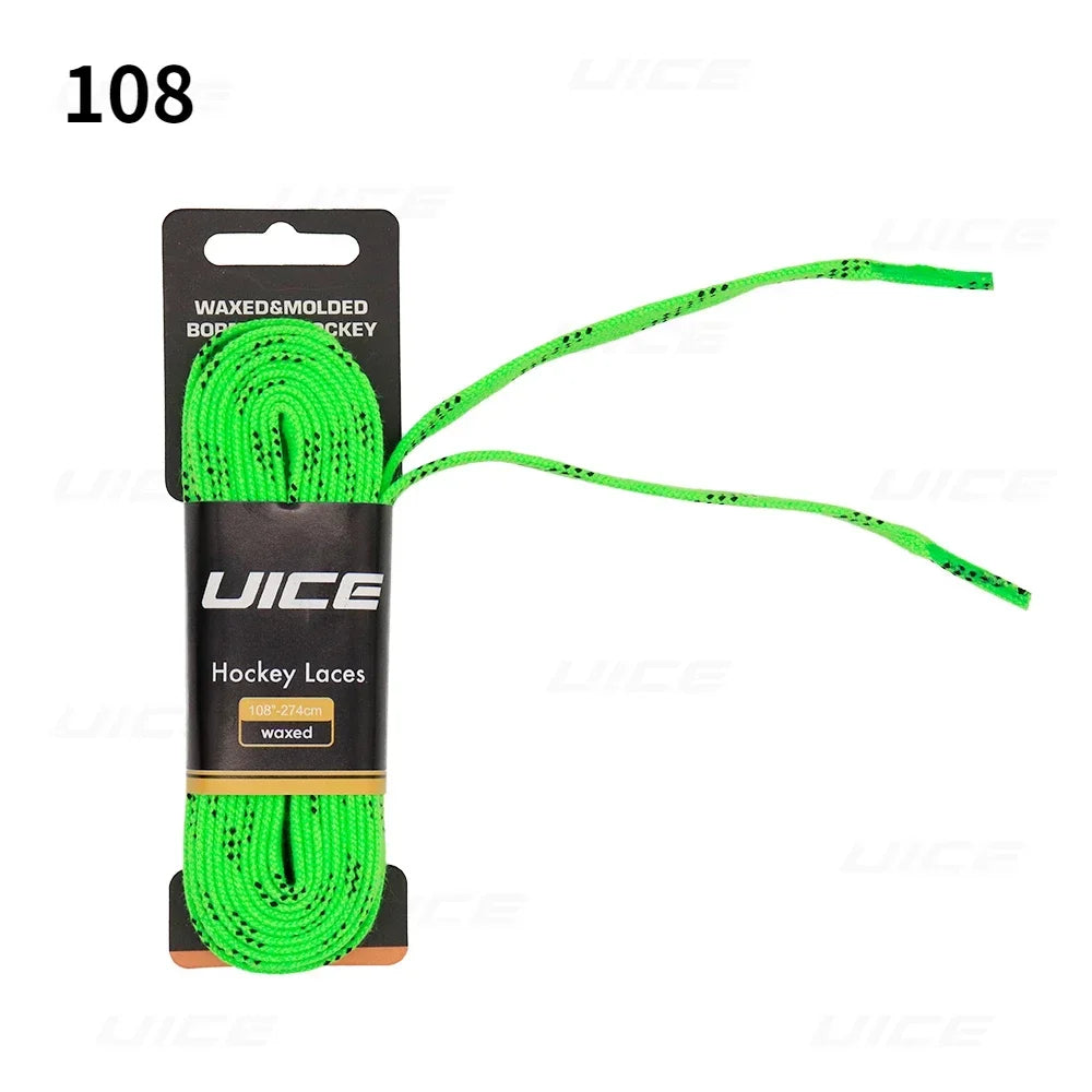 UICE Ice Hockey Skate Laces – Reinforced Dual Layer Braid | 84-120 Inch