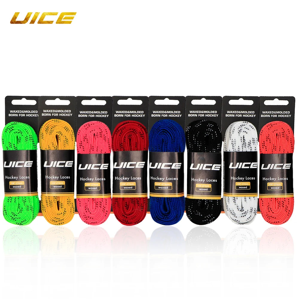 UICE Ice Hockey Skate Laces – Reinforced Dual Layer Braid | 84-120 Inch