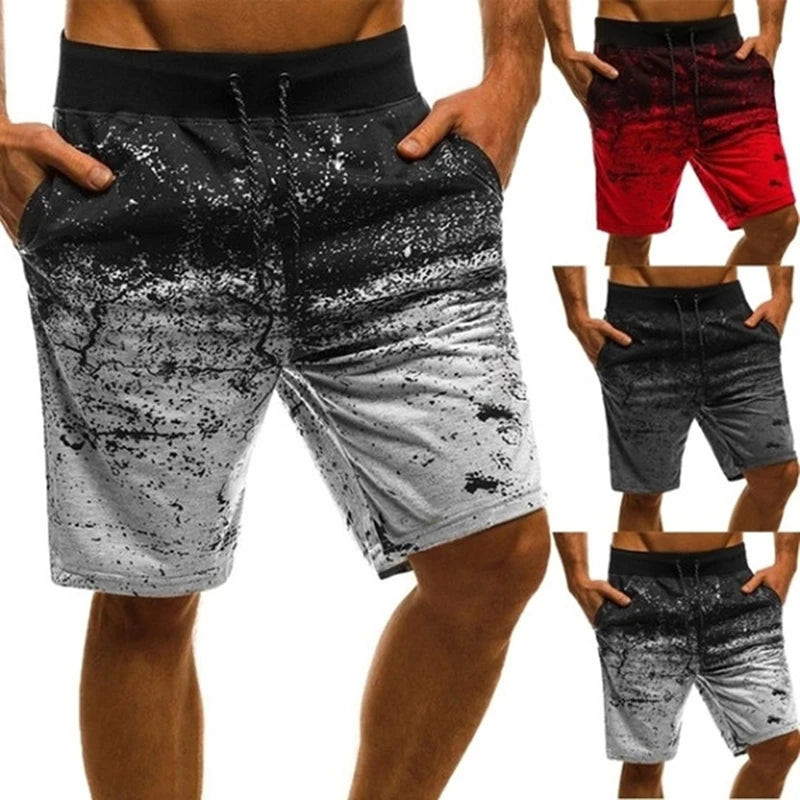 Men’s Fashion Jogger Shorts | Printed Slim Fit Workout Sweatpants