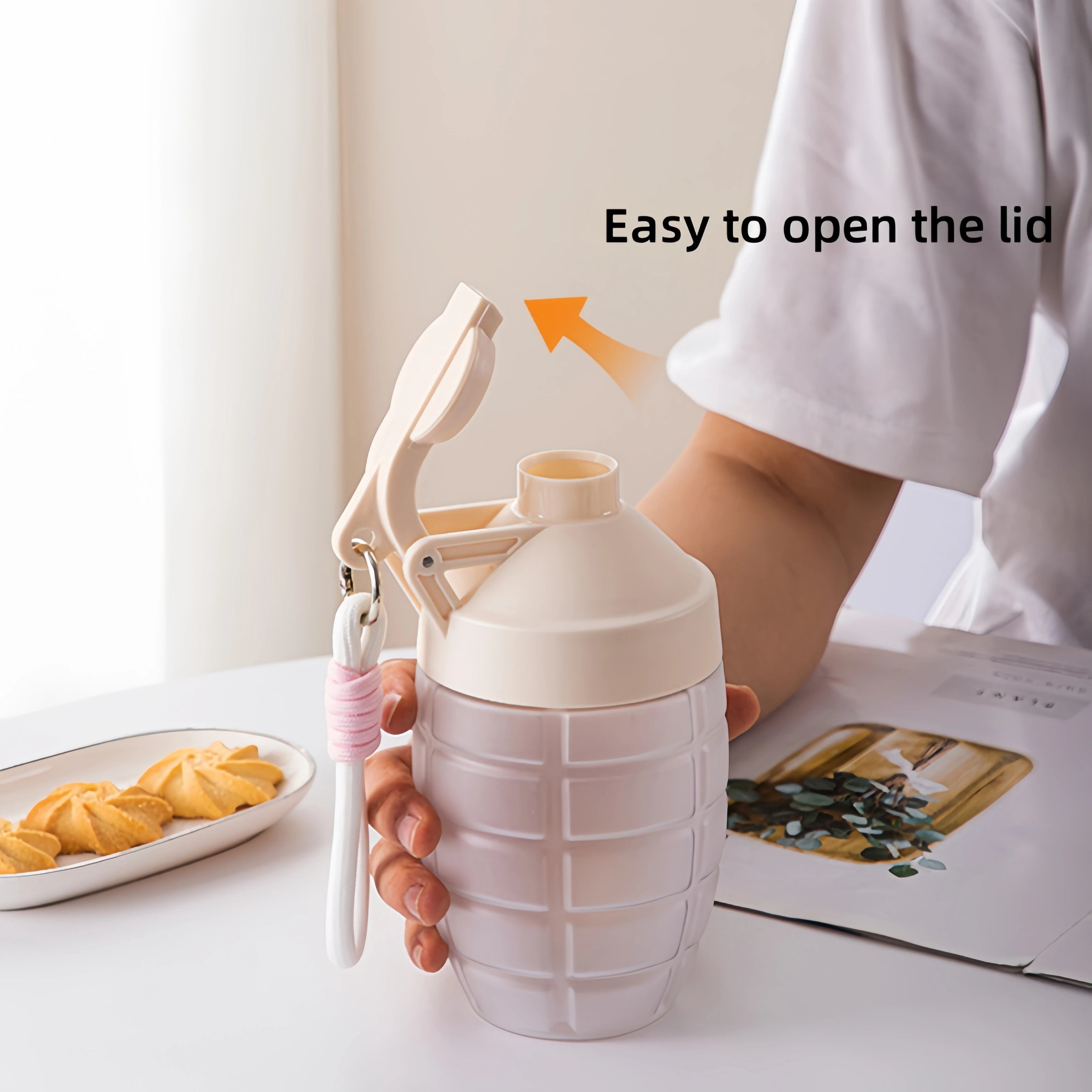 600ml Fitness Shaker Water Bottle