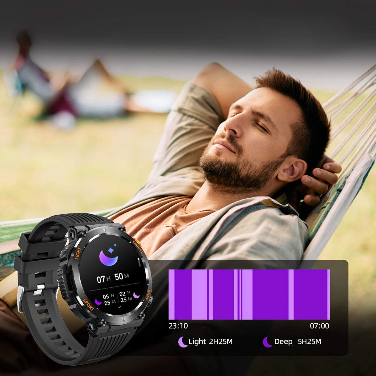 QTLJJBY Rugged Smart Watch with Call Function